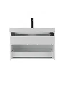 Тумба-умывальник подвесной Айсберг Веста 80 белый DV5917T+4670142930020, 5