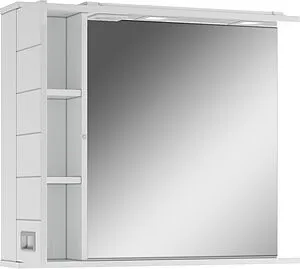 Шкаф-зеркало Домино Cube 80 L белый DC5010HZ, 3