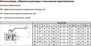 Кран шаровый ¾"в x ¾"в Bugatti Arizona 06000009 Кран шаровый ¾"в x ¾"в Bugatti Arizona 06000009, 2