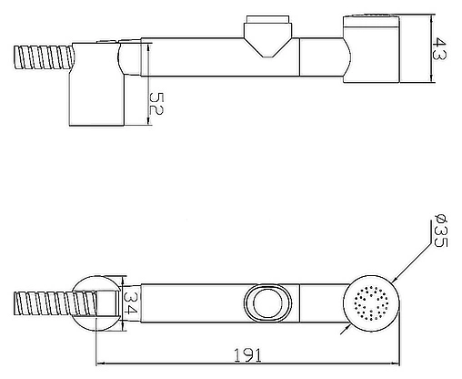 Гигиенический душ SMARTsant хром V0312C