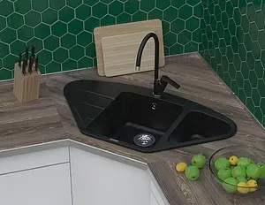 Мойка кухонная Ewigstein Wink W-80KF топаз Мойка кухонная Ewigstein Wink W-80KF топаз, 4