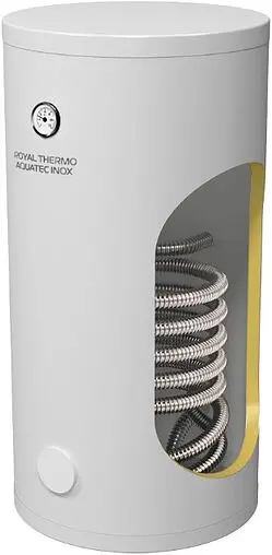Бойлер косвенного нагрева с возможностью установки ТЭНа Royal Thermo AQUATEC INOX 150 (30 кВт) RTWX 150
