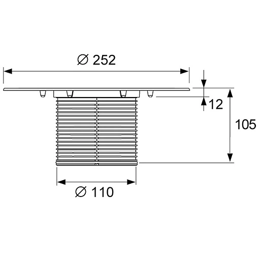 Удлинитель для трапа TECEdrainpoint S 3660005 Удлинитель для трапа TECEdrainpoint S 3660005