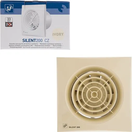 Вентилятор вытяжной Soler &amp; Palau SILENT-200 CZ IVORY