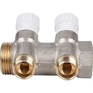 Коллектор регулирующий проходной 2 отвода 1&quot;в/н x ½&quot;к Stout SMB 6851 011202, 5