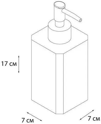 Дозатор для жидкого мыла Fixsen Dony белый/с рисунком/хром FX-232-1