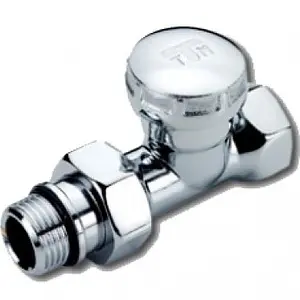 Вентиль запорный прямой ½&quot; в/н Tiemme хром 3330012, 1