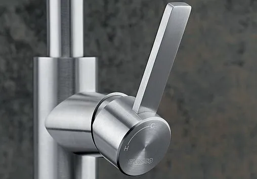 Смеситель для кухни с выдвижным изливом Blanco Candor-S нержавеющая сталь 523121