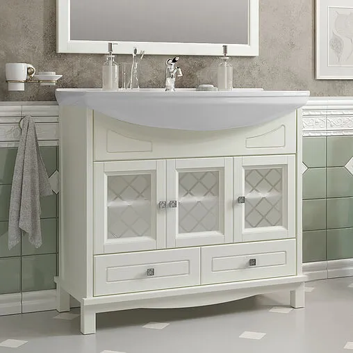 Тумба под умывальник напольная Opadiris Омега 85 слоновая кость 00-00002824