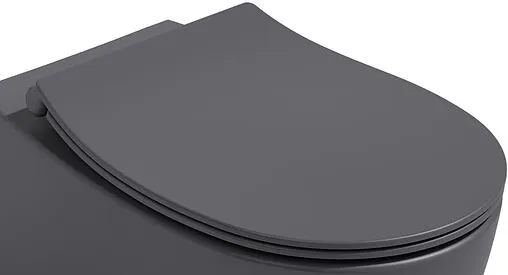 Крышка-сиденье для унитаза с микролифтом ISVEA D80 антрацит 40D80522I-S Крышка-сиденье для унитаза с микролифтом ISVEA D80 антрацит 40D80522I-S