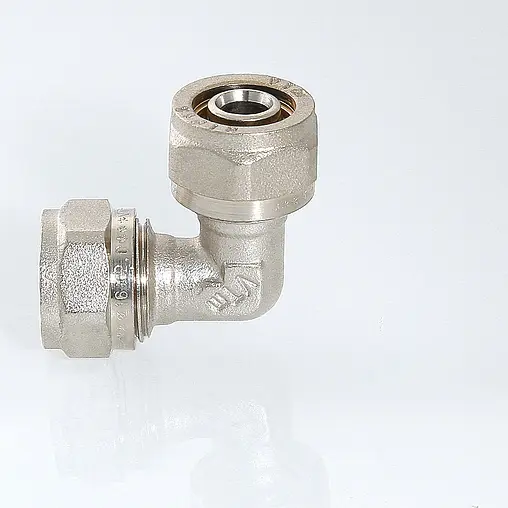 Уголок компрессионный соединительный 16мм Valtec VTm.351.N.001616