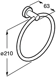 Полотенцедержатель Roca Superinox полированная сталь 817309002 Полотенцедержатель Roca Superinox полированная сталь 817309002, 2