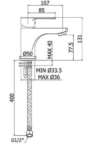 Комплект для ванны 4 в 1 Paffoni Red хром 00255122