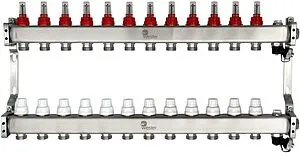 Группа коллекторная с расходомерами 12 отводов 1&quot;в/в x ¾&quot;ек Wester MUFS12134, 1