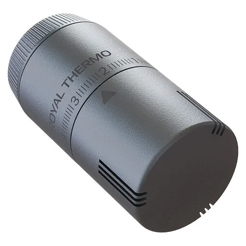 Головка термостатическая M30х1,5 Royal Thermo Design серебристый RATHDN13015SS Головка термостатическая M30х1,5 Royal Thermo Design серебристый RATHDN13015SS