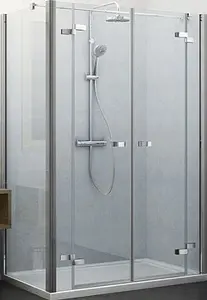 Душевое ограждение 1300x1000мм прозрачное стекло Roltechnik Elegant Line GDN2+UB/1300*1000 138-1300000-00-02+729-1000000-00-02 Душевое ограждение 1300x1000мм прозрачное стекло Roltechnik Elegant Line GDN2+UB/1300*1000 138-1300000-00-02+729-1000000-00-02, 1