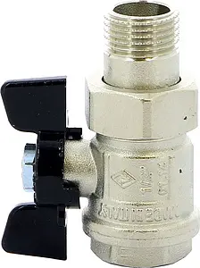 Кран шаровый с американкой ½"в x ½"н Bugatti New Jersey 09220004, 3