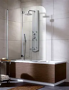 Шторка на ванну 1300мм прозрачное стекло Radaway Eos PND 130 L 205202-101L, 1