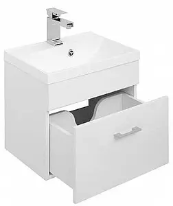 Тумба-умывальник подвесная Aquanet Нота 50 белый 00159138+00204095 Тумба-умывальник подвесная Aquanet Нота 50 белый 00159138+00204095, 5