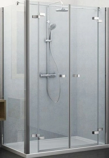 Душевое ограждение 1300x1000мм прозрачное стекло Roltechnik Elegant Line GDN2+UB/1300*1000 138-1300000-00-02+729-1000000-00-02