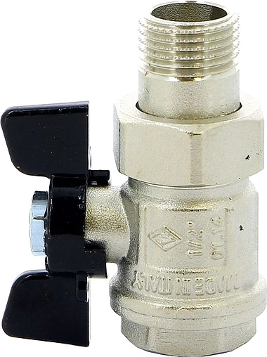 Кран шаровый с американкой ½"в x ½"н Bugatti New Jersey 09220004