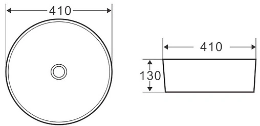 Раковина BelBagno 41 черный матовый BB1315-H301