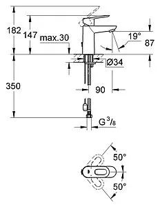 Смеситель для раковины Grohe BauLoop хром 23336000 Смеситель для раковины Grohe BauLoop хром 23336000, 2