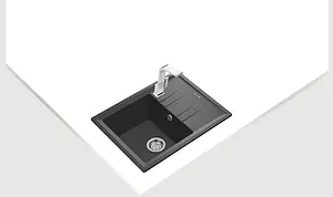 Мойка кухонная Teka Stone 45 S-TG 1B 1D тёмно-серый 115330048 Мойка кухонная Teka Stone 45 S-TG 1B 1D тёмно-серый 115330048, 3
