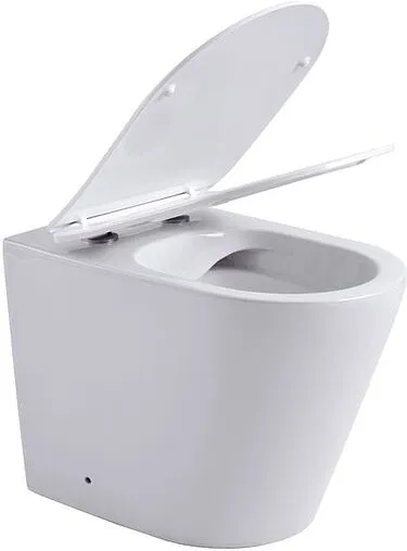 Унитаз приставной безободковый Aquanet Atago 2.0 F Rimless белый Atago 2.0 F