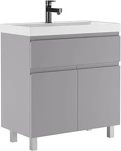 Тумба-умывальник напольный Домино Graffo 80 светло-серый DGr2416T+4670142930020, 1