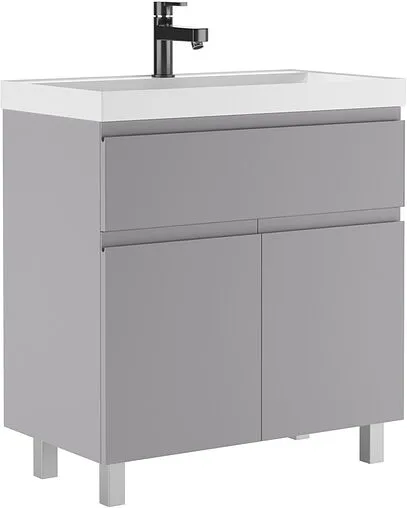 Тумба-умывальник напольный Домино Graffo 80 светло-серый DGr2416T+4670142930020
