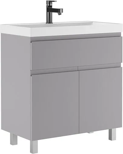 Тумба-умывальник напольная Домино Graffo 80 светло-серый DGr2416T+4670142930020