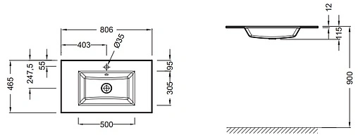 Раковина Jacob Delafon Vox 80 белый EB2104-DD1