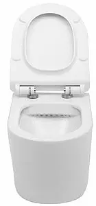 Унитаз подвесной безободковый Aquanet Atago Rimless белый BL-104N-WHT Унитаз подвесной безободковый Aquanet Atago Rimless белый BL-104N-WHT, 4