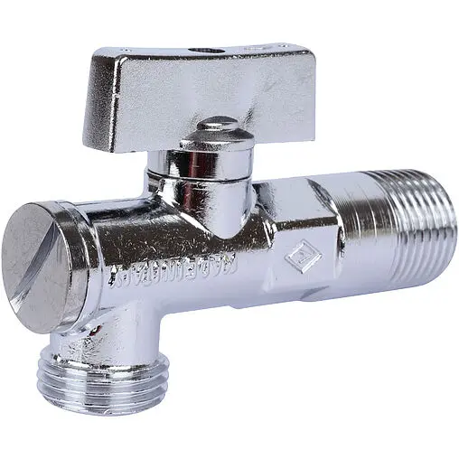 Кран шаровый угловой с фильтром ½&quot;н x ⅜&quot;н x 10ц Bugatti Minnesota 08750001