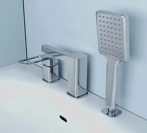 Смеситель на борт ванны на 3 отверстия IDDIS Slide хром SLISB30i07, 3