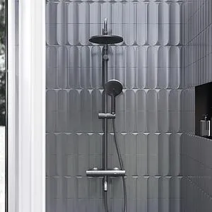 Душевая система с термостатом для ванны Damixa Jupiter чёрный матовый 977810300 Душевая система с термостатом для ванны Damixa Jupiter чёрный матовый 977810300, 4