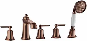 Смеситель на борт ванны на 5 отверстий Swedbe Terracotta Art терракотовый 2508 Смеситель на борт ванны на 5 отверстий Swedbe Terracotta Art терракотовый 2508, 1