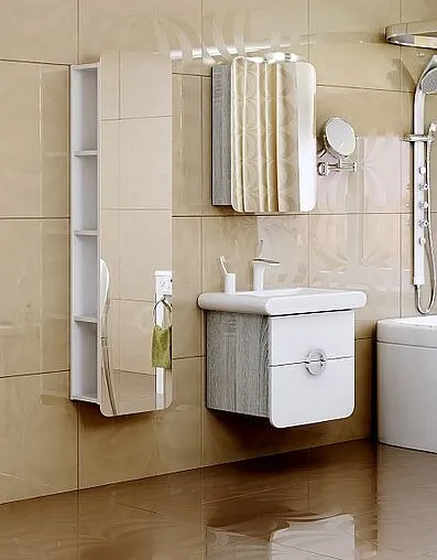 Шкаф-зеркало Aqwella Alicante 50 R дуб седой Alic.04.05/Gray Шкаф-зеркало Aqwella Alicante 50 R дуб седой Alic.04.05/Gray