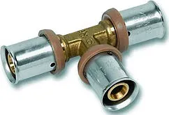 Тройник пресс соединительный 20мм x 20мм x 20мм Sanha 3fit-Press 12513020