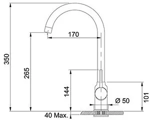 Смеситель для кухни Franke Pola Neo графит 115.0622.944 Смеситель для кухни Franke Pola Neo графит 115.0622.944, 2
