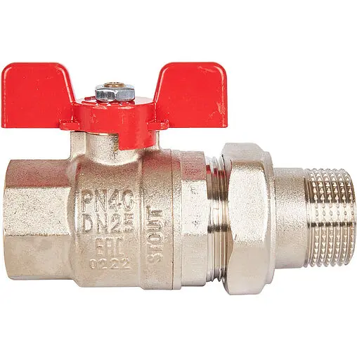 Кран шаровый с американкой 1"в x 1"н Stout SVB-1007-000025