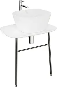 Консоль с умывальником напольная VitrA Plural белый 62561+, 1