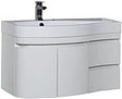 Тумба-умывальник подвесная Aquanet Сопрано 95 L белый 00169631+00169395