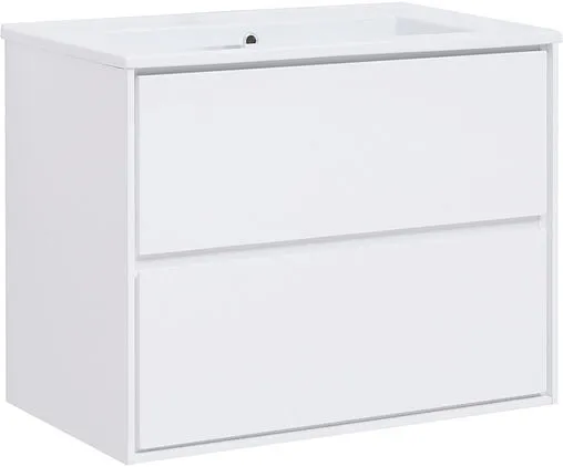 Тумба под умывальник подвесная Aquanet Милан 85 белый глянец 00339967