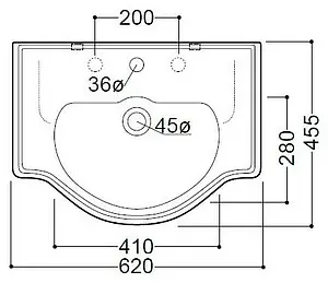 Раковина Kerasan Retro 62 белый 103001*3 Раковина Kerasan Retro 62 белый 103001*3, 2