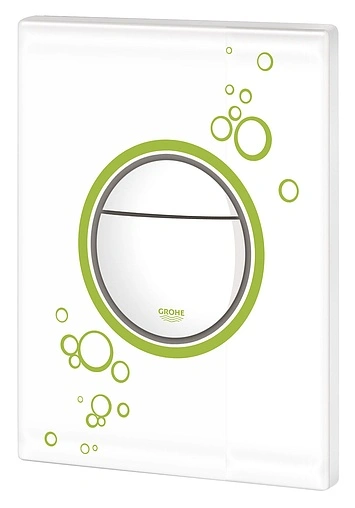 Клавиша смыва для унитаза Grohe Nova Cosmopolitan Print 38847LS0 белый луна