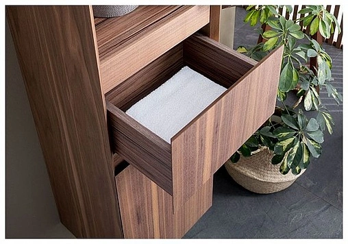 Шкаф-пенал Aquanet Нью-Йорк 35 R орех 00203956