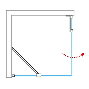 Душевое ограждение 1100x1000мм прозрачное стекло Roltechnik Elegant Neo Line GDO1N+GBN/1100*1000 188-1100000-00-02+189-1000000-00-02 Душевое ограждение 1100x1000мм прозрачное стекло Roltechnik Elegant Neo Line GDO1N+GBN/1100*1000 188-1100000-00-02+189-1000000-00-02, 3