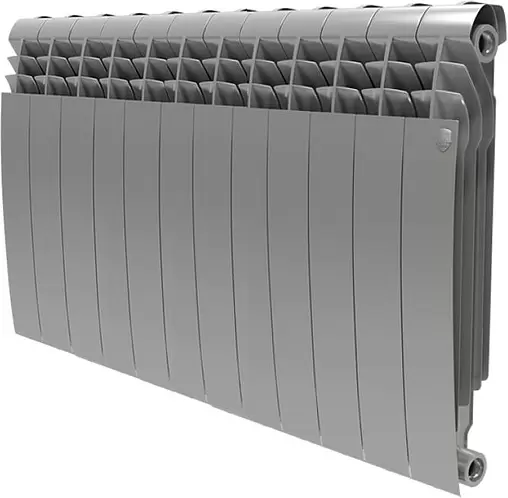 Радиатор биметаллический 12 секций Royal Thermo BiLiner 500 Silver Satin RTBSS50012